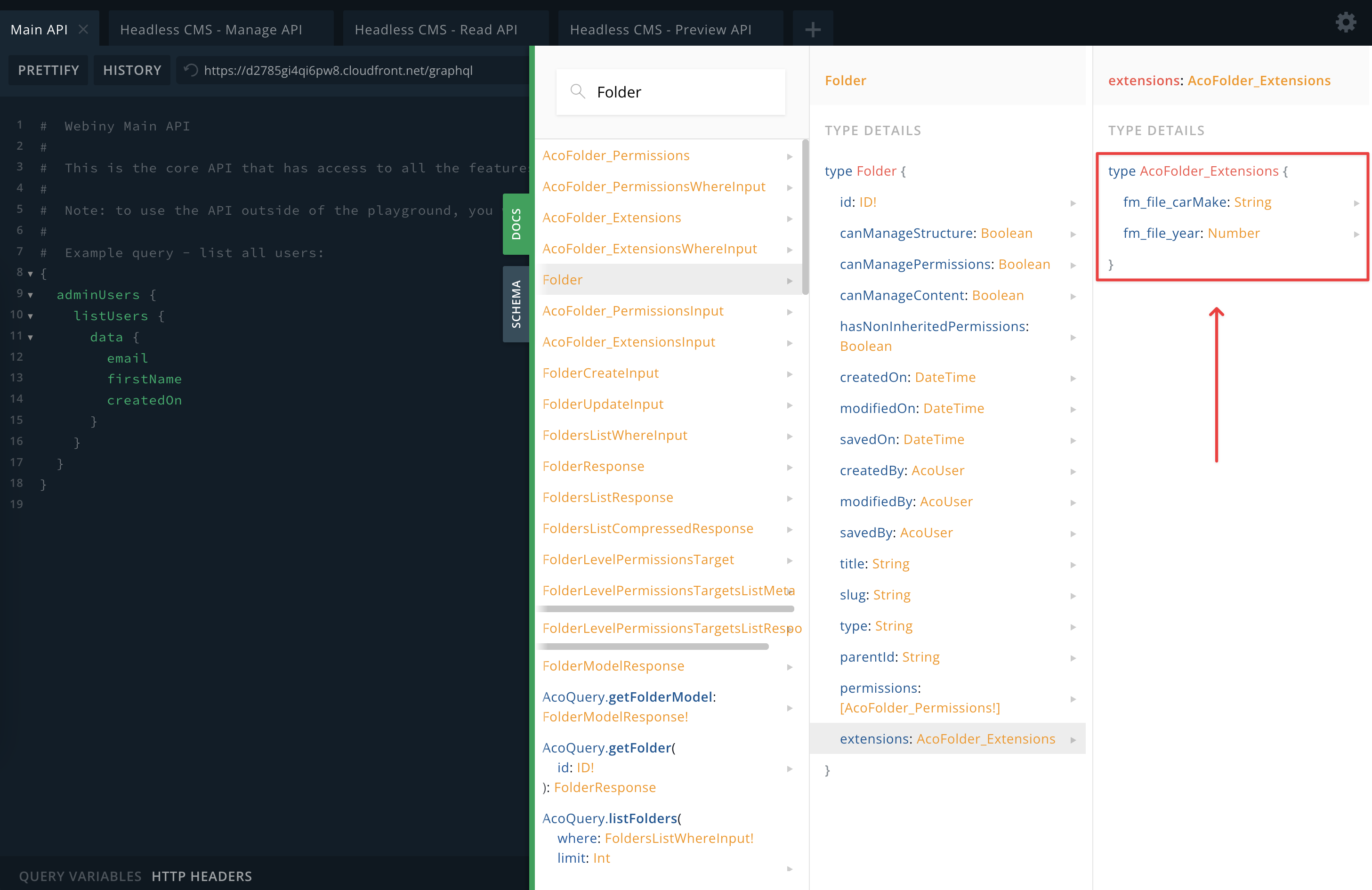 Custom fields in the GraphQL schema